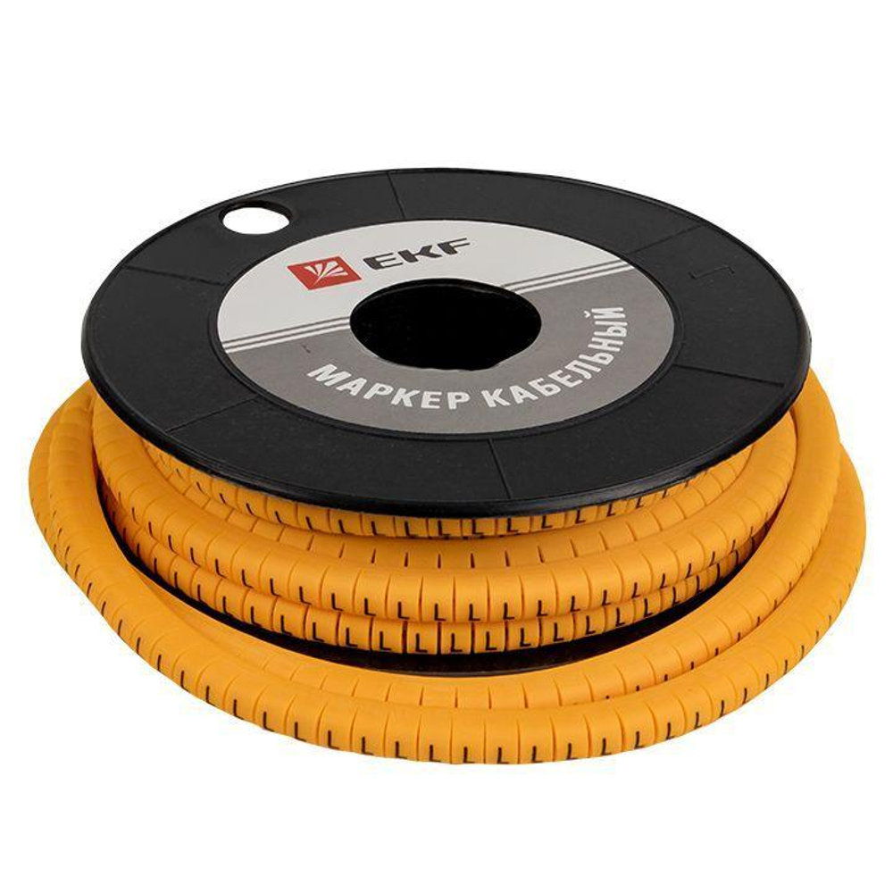 Маркер каб. 2.5кв.мм "L" (ЕС-1) (уп.1000шт) PROxima EKF plc-KM-2.5-L