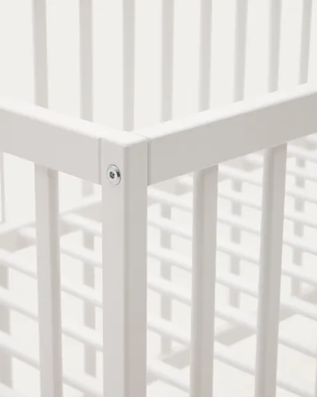 Shantal Детская кроватка из массива бука с белой отделкой 60 x 120 см