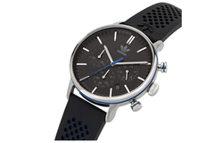 Adidas Originals STYLE Wrist Watch Quartz Movement Silicone Strap 40 Black Dial Men"s Watches 50m Water Resistant