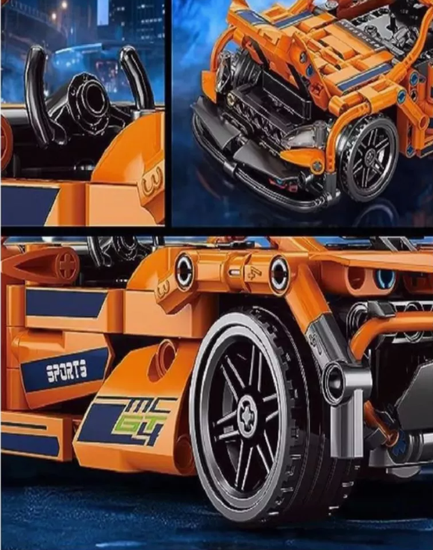 Конструктор спортивная машина с р/у 408 деталей