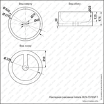 Раковина MELANA MLN-7076SP-1 СЕРЕБРО