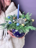 Новогодняя композиция на стол «Волшебная зима»