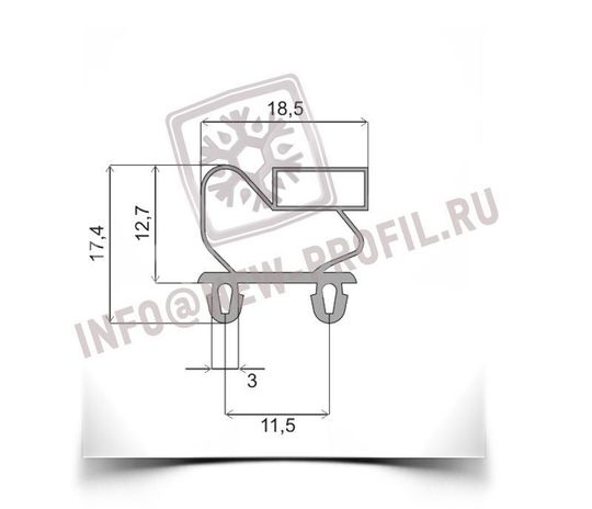 Уплотнитель для холодильного шкафа Polair ШХ-0,5 ДС (DM105-S) 1540*655 мм(011)