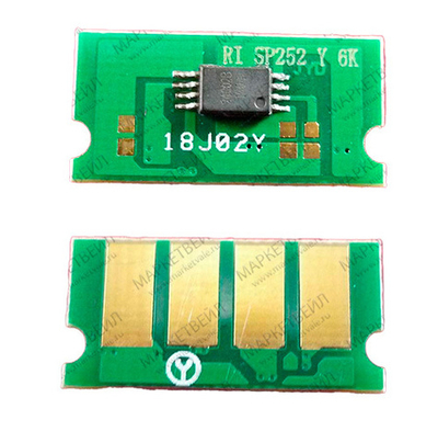 Чип Ricoh SP C252Dn/C252Sf/C262Dnw/C262Sf (SPC252HE) Yellow, 6K (ELP Imaging®)