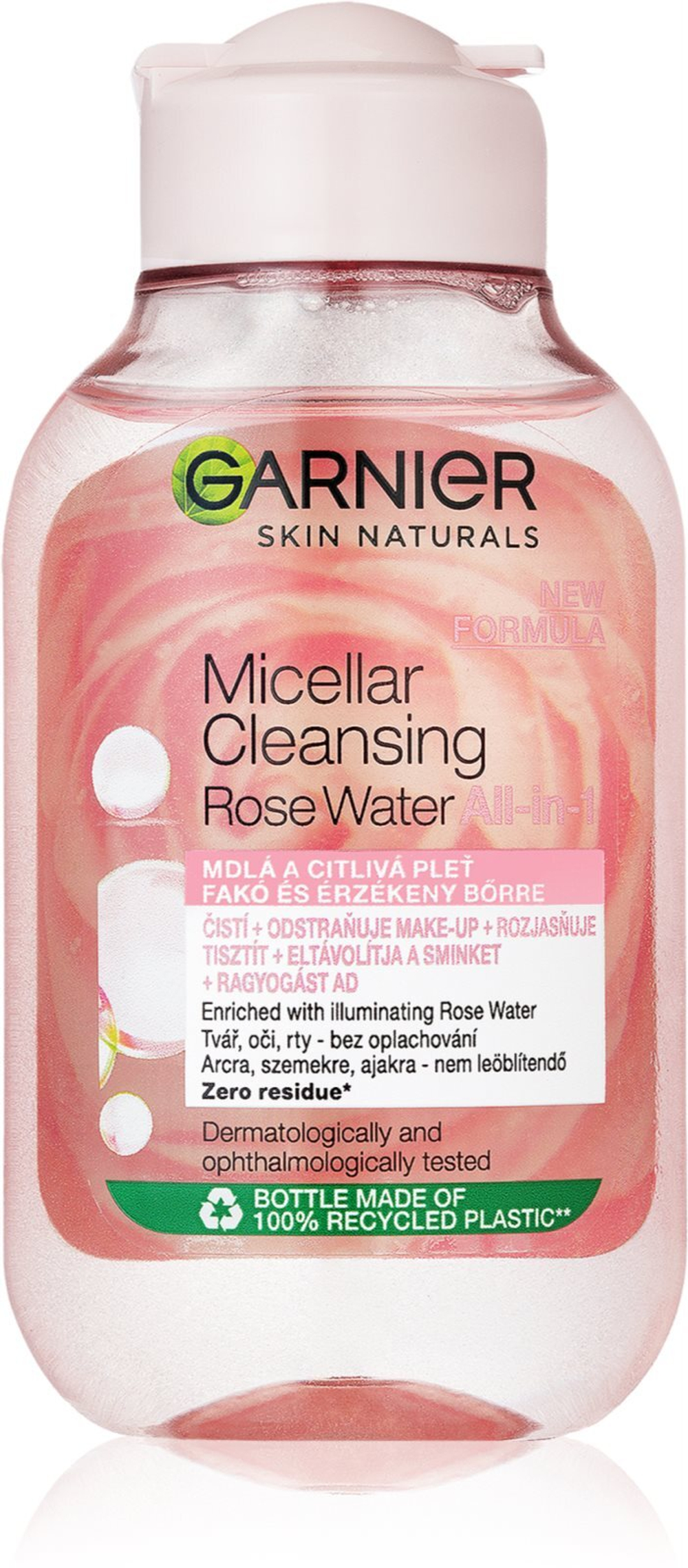 Garnier Skin Naturals - мицеллярная вода с розовой водой /   100  ml  / GTIN 3600542327411