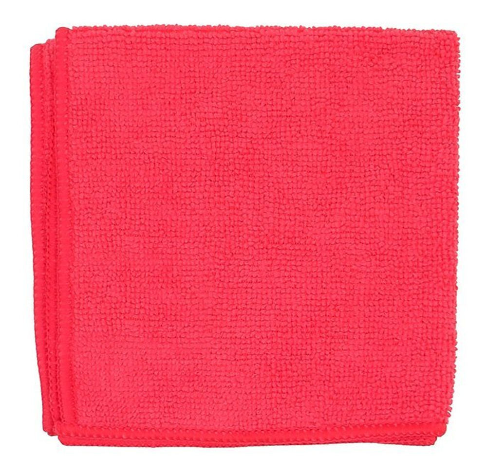 Салфетка из микрофибры 30х30 см, 180 г/м2, красная