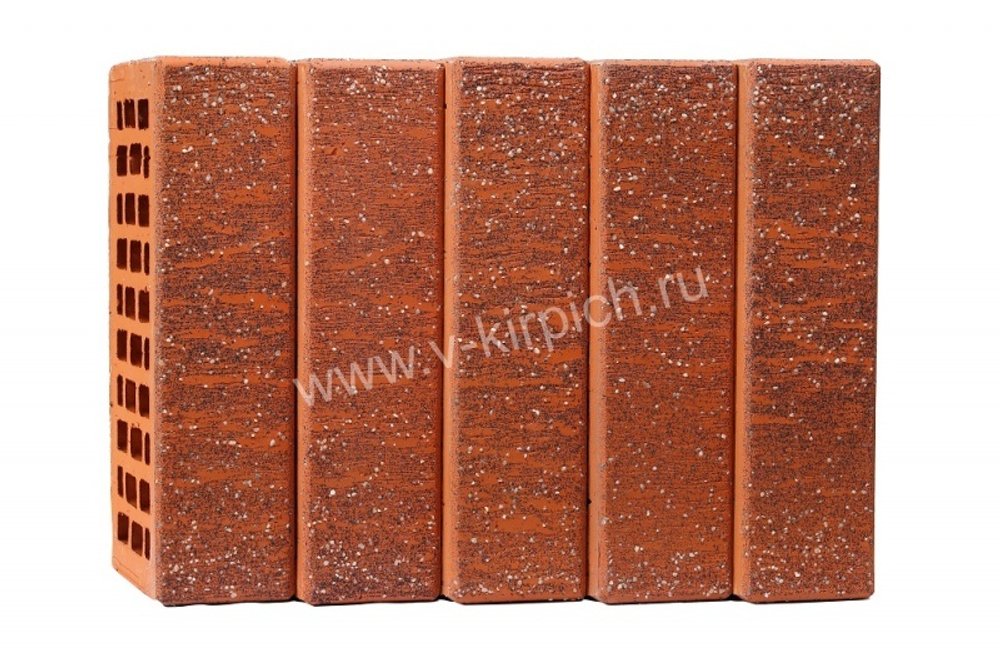 Кирпич лицевой Воротынский одинарный красный, неро