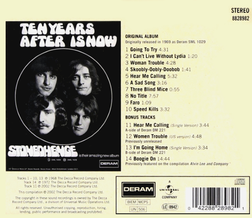 Ten Years After / Stonedhenge (CD)
