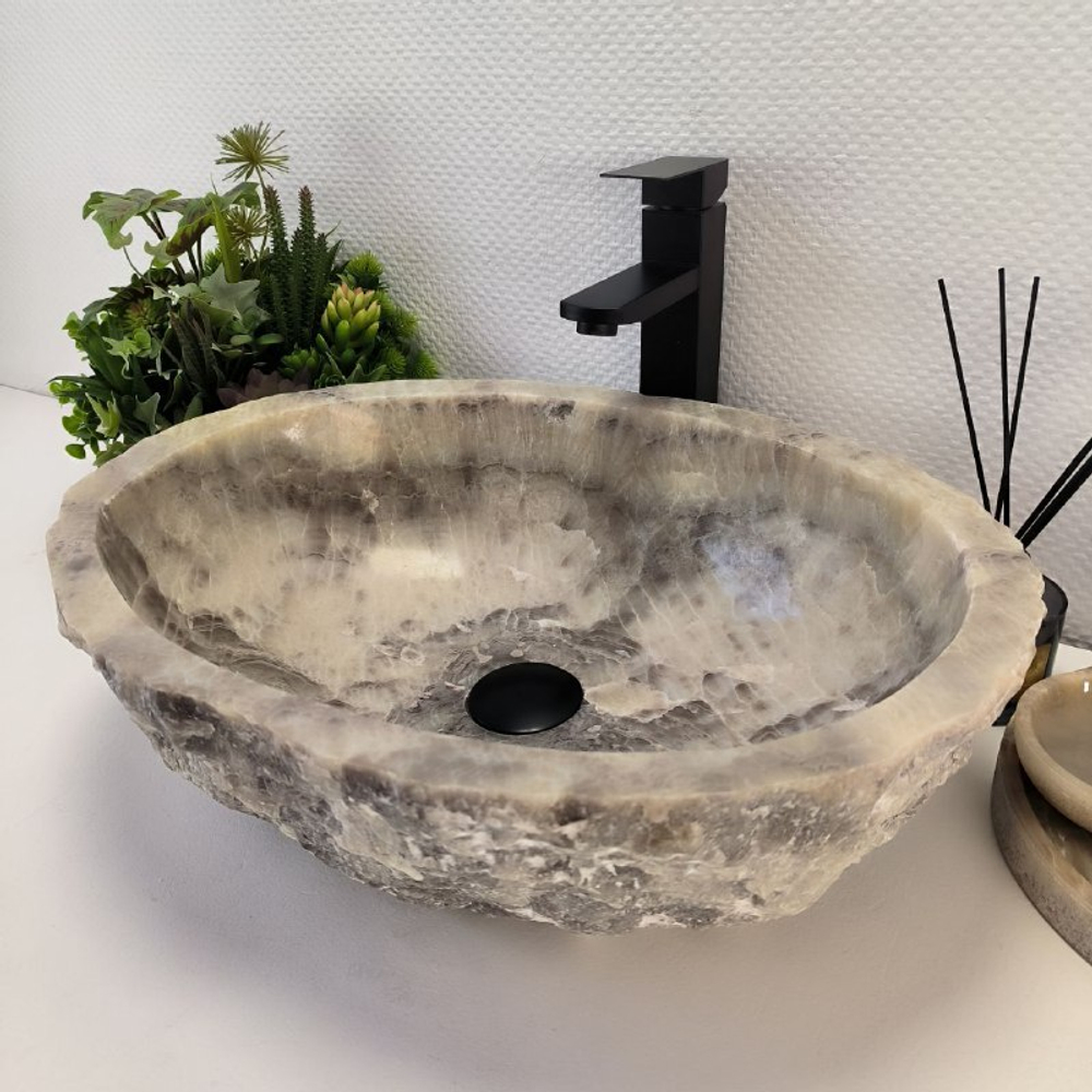 Раковина из оникса Erozy Grey EO-63180 51*39*15 0096