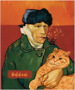 Тетрадь общая 48 листов на скрепке "В стиле Ван Гога"