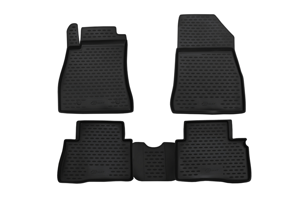 Коврики Optimum, в салон NISSAN Juke, 2010-2014, 2014-  клипса R/N, 4 шт. (повышенная износостойкость, полиуретан, чёрные) Format.FORMAT.CARNIS10044