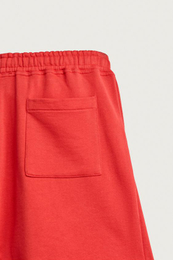 ZARA СПОРТИВНЫЕ ШОРТЫ RELAXED FIT, КРАСНЫЙ