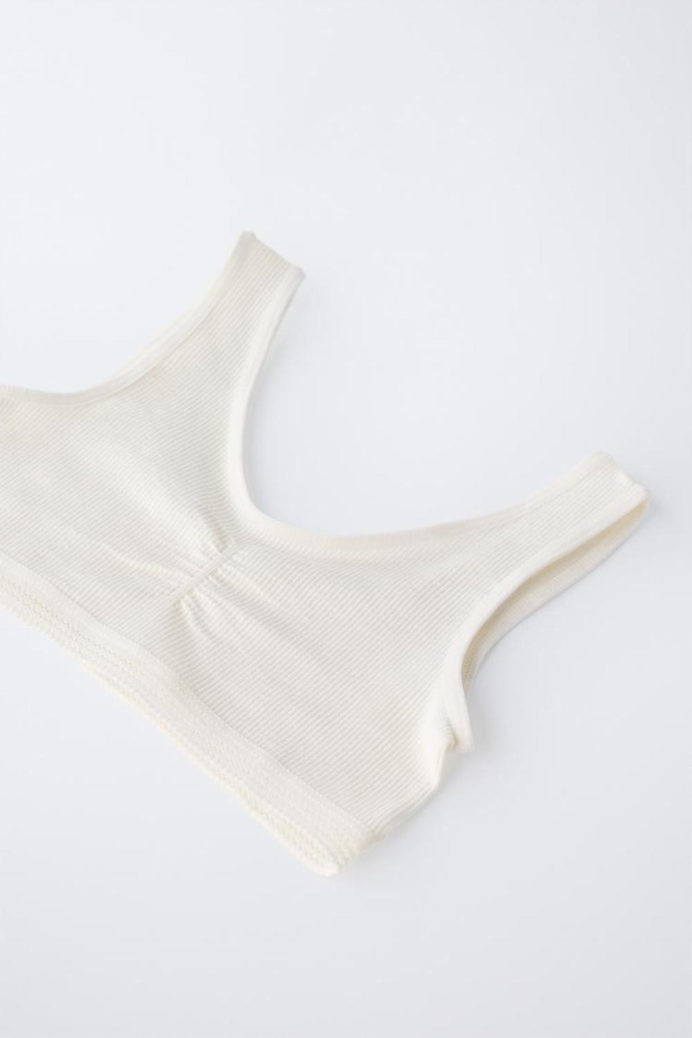 ZARA НАБОР ИЗ ДВУХ БЕСШОВНЫХ ТОПОВ, РАЗНОЦВЕТНЫЙ