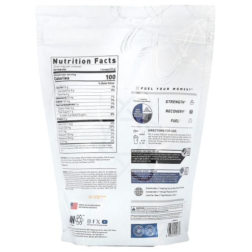 AN Supps, Performance, гибридный протеин, ваниль, 725 г (1,6 фунта)