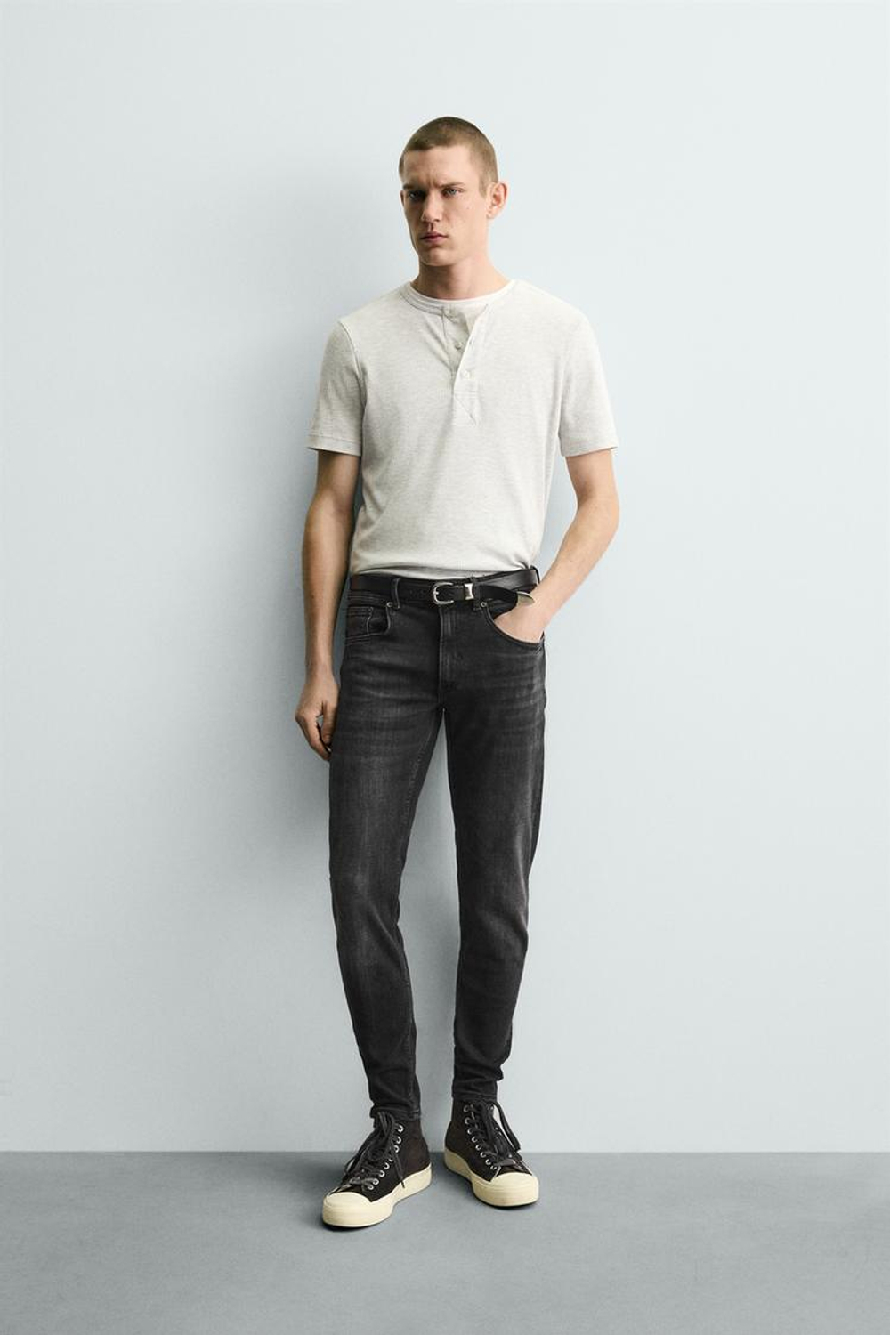 ZARA ДЖИНСЫ SKINNY FIT, ЧЕРНЫЙ