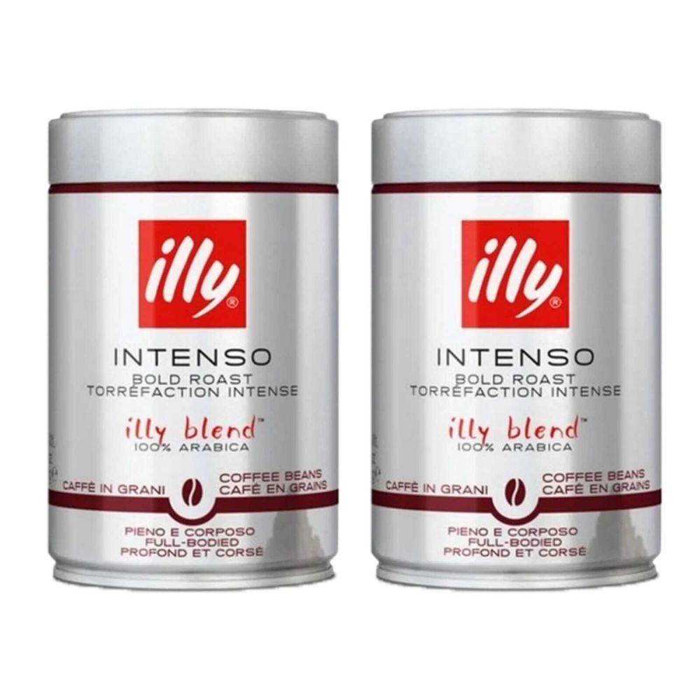 Кофе в зернах ILLY Intenso сильной обжарки 250 г, 2 шт