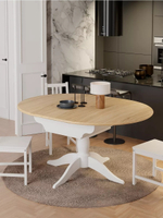 Стол раздвижной 120х60 см из массива сосны, ДСП и шпона дуба