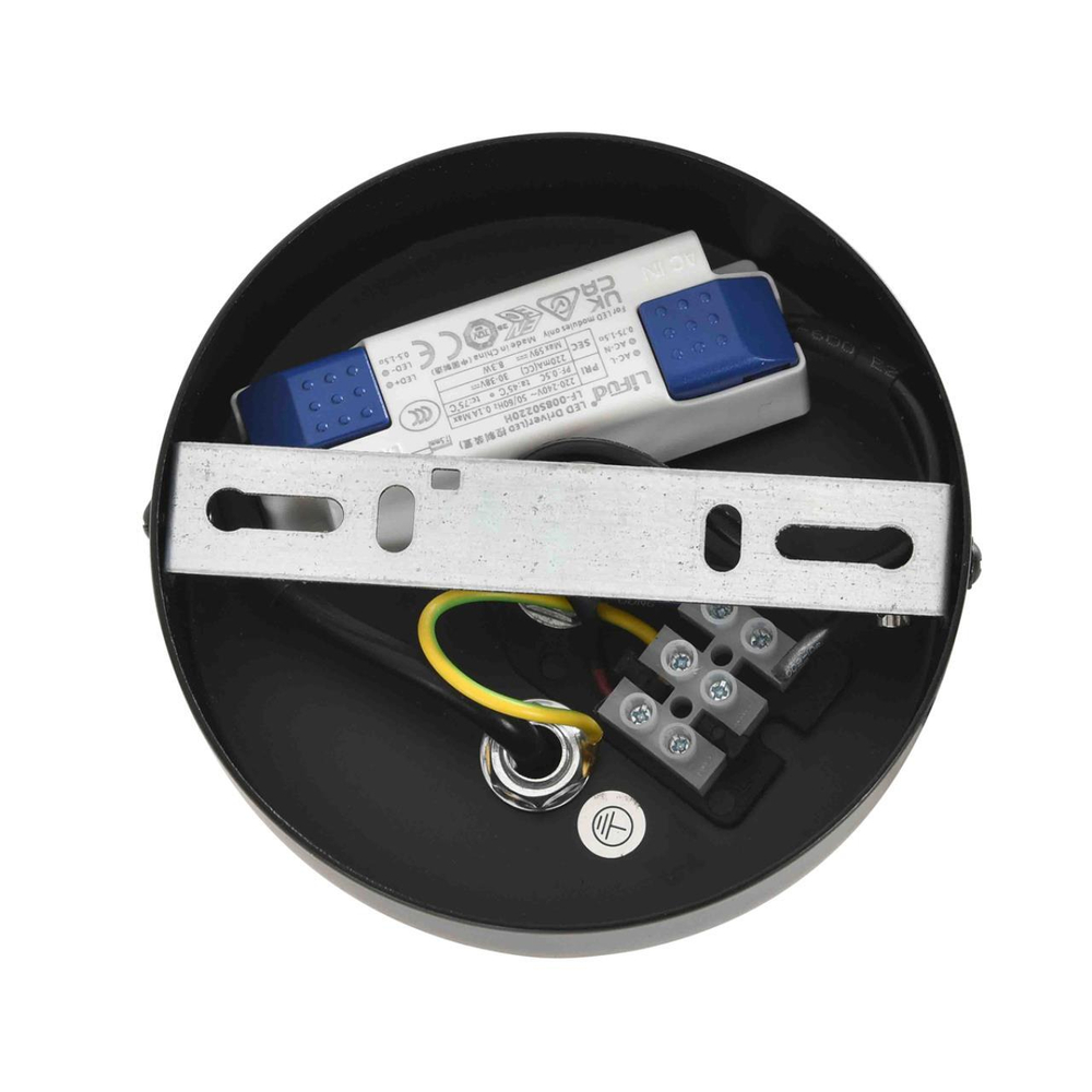 8301/9L LEDIO черный, металл/акрил Подвес LED 9W 3000K 220V CAMOMILE