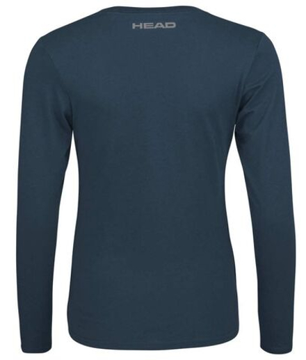 Женская теннисная футболка   Head Club 21 Linda LS - navy