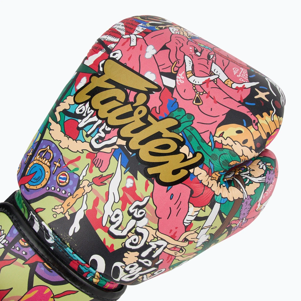 Боксёрские перчатки Fairtex URFACE x Boxing colorful