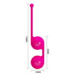 Ярко-розовые вагинальные шарики 3,5см Pretty Love Kegel Tighten Up III BI-014493
