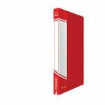 Папка с прижимами inФОРМАТ А4 1 прижим красн. пластик 750 мкм карман