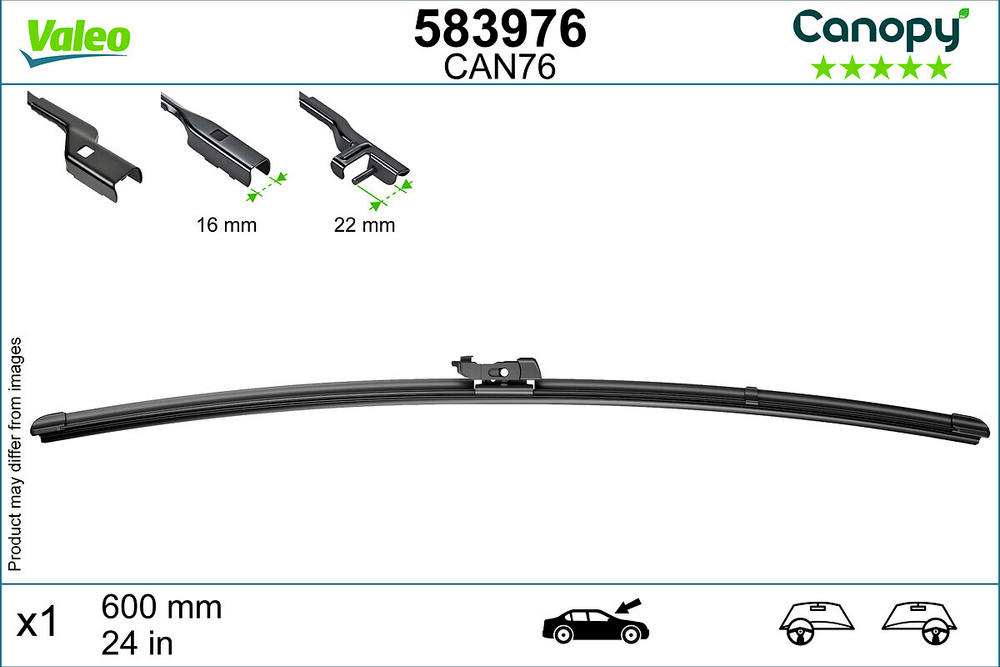 VALEO - 583976-VAL - Wiper Blade
