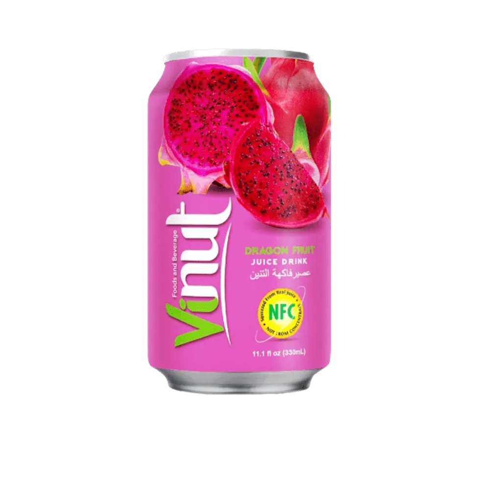 Напиток сокосодержащий Vinut Dragon fruit со вкусом Драгонфрута (Питайя) 330 мл