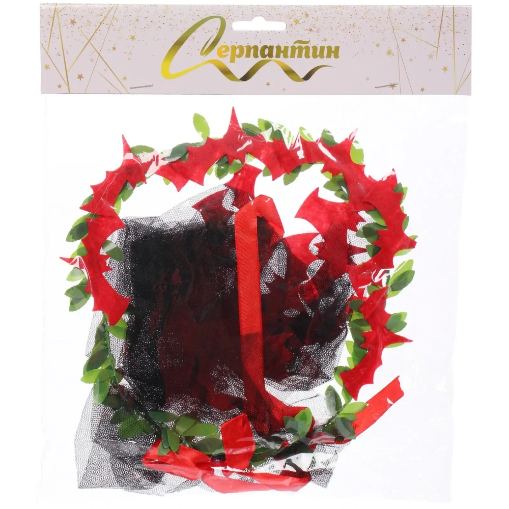 Ободок карнавальный «Helloween - Черная фата», микс