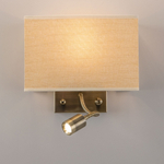 Citilux Декарт CL704303 Бра с бежевым абажуром и диммером