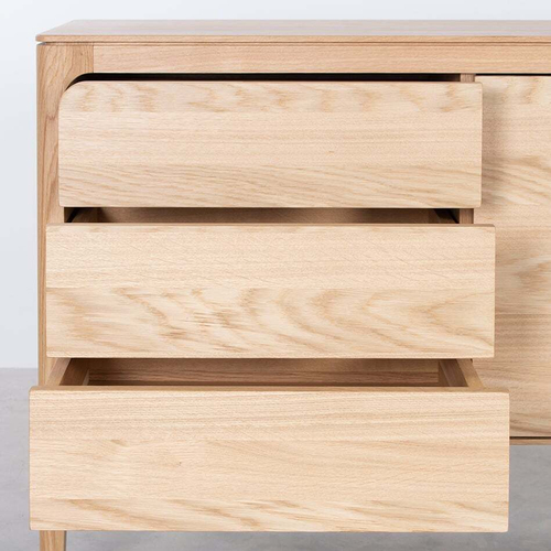 Тумба из массива и шпона дуба - 2 отсека - ZIGGY