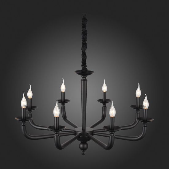 SL1114.403.08 Люстра подвесная ST-Luce Черный E14 8*40W FORTEZA