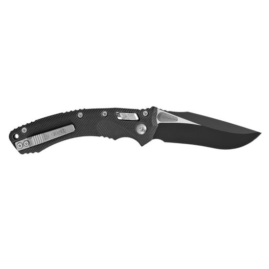 Нож Microtech Amphibian S/E Ram-Lok 137RL-1FLGTBK клинок из стали M390MK, рукоять G10