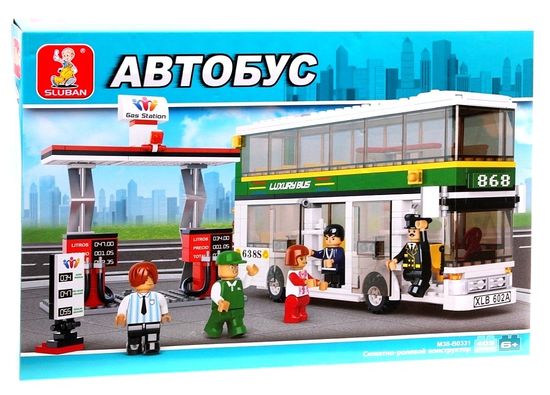 Конструктор SLUBAN "Двухэтажный автобус", 403 элементов арт. M38-B0331