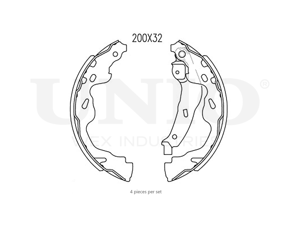 Колодки тормозные бараб. задние UNIO BRP-10034