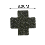 Пэстисы в форме креста блестящие черные