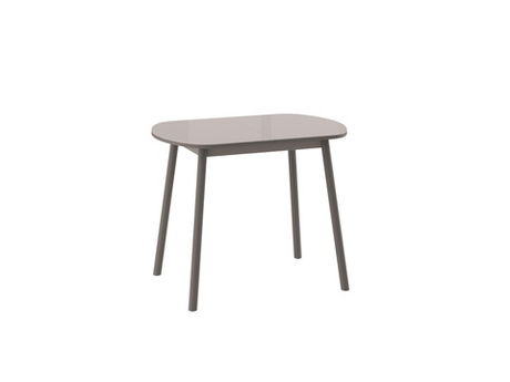 Стол МАМАДОМА Раунд мини 94, Стекло, Капучино