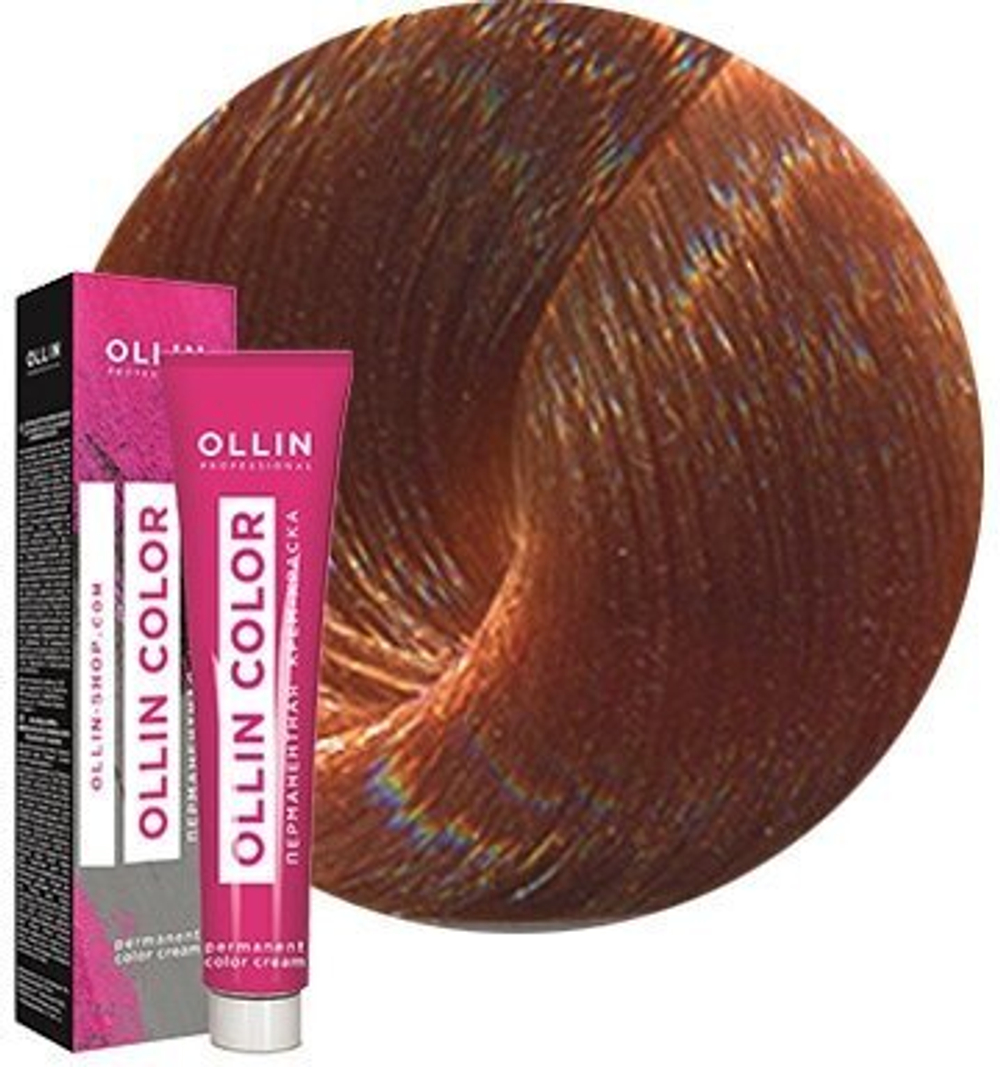OLLIN COLOR 10/43 светлый блондин медно-золотистый 60мл Перманентная крем-краска для волос