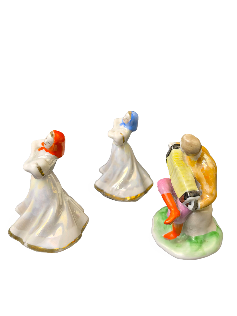 Фарфоровые статуэтки "Русский перепляс" (Дулёво)