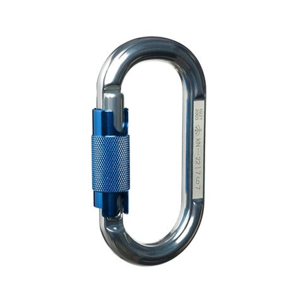 Карабин Вертикаль Овал дюраль с муфтой (keylock)