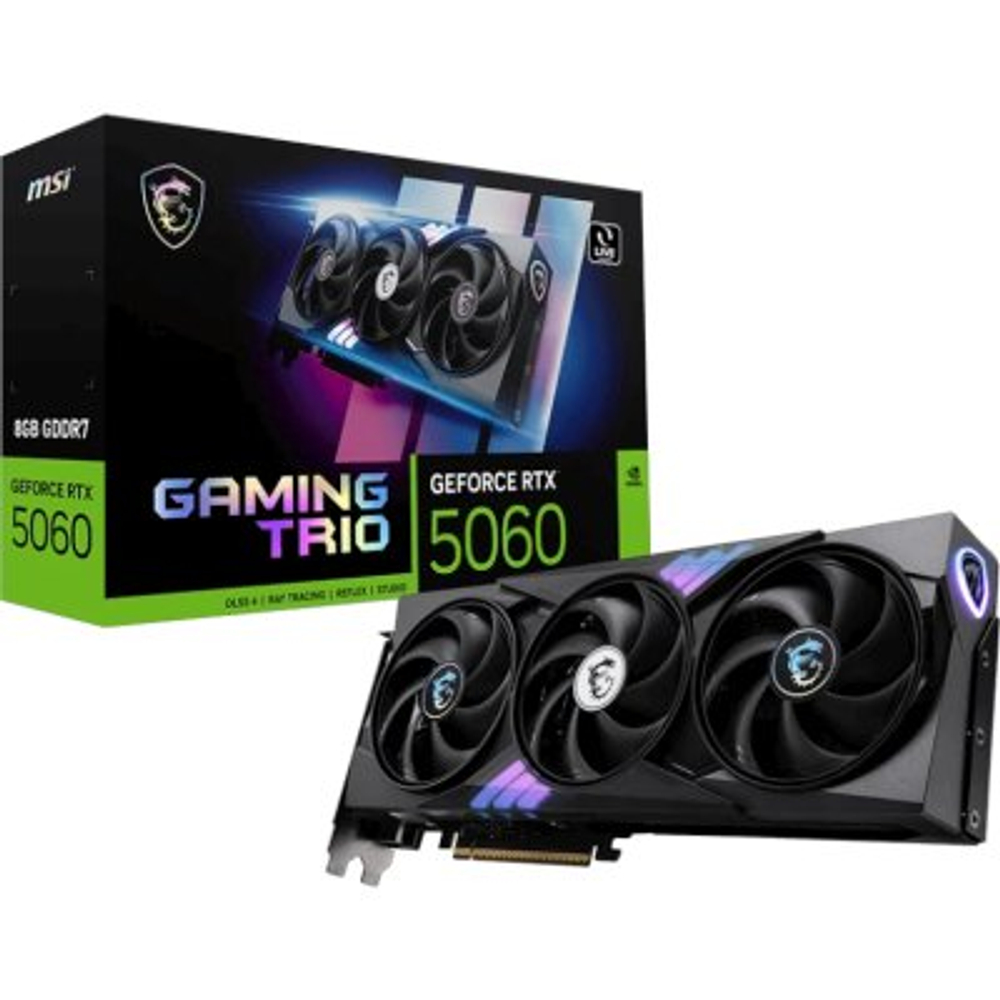 Видеокарта MSI nVidia GeForce RTX 5060 8G Gaming Trio