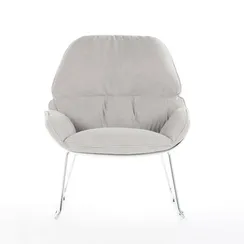 Кресло Bay, светло-серая ткань