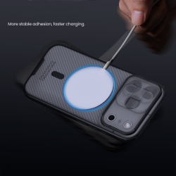 Чехол прозрачный тонированный c MagSafe на iPhone 17 Pro, серия CamShield Pro Magnetic (обновленная двойная защитная шторка для камеры) от Nillkin