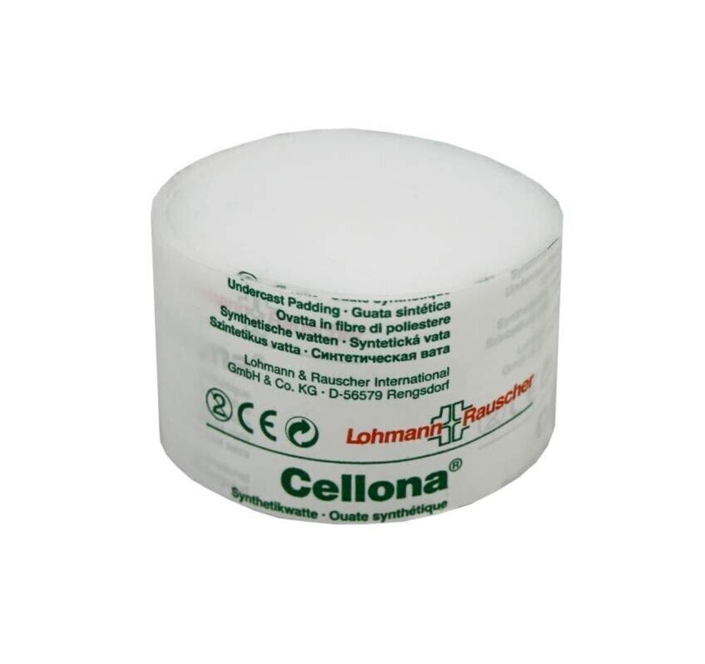 Синтетическая вата Целона / Cellona - для подкладки и защиты костных и нервных выступов под гипсовыми и синтетическими повязками, 20 см х 3 м (10696)
