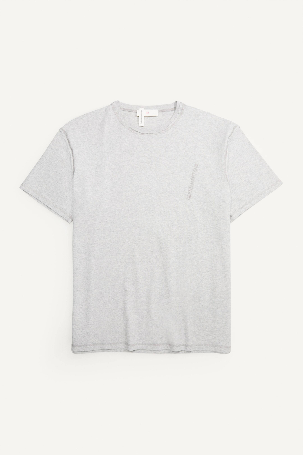 H&M - Glenn Martens Футболка с вышивкой, светло-серый