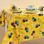 Скатерть полиэтиленовая «Синий трактор», 120*180 см,