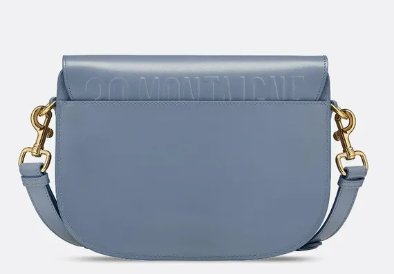 Сумка Dior Bobby, модель среднего формата синий