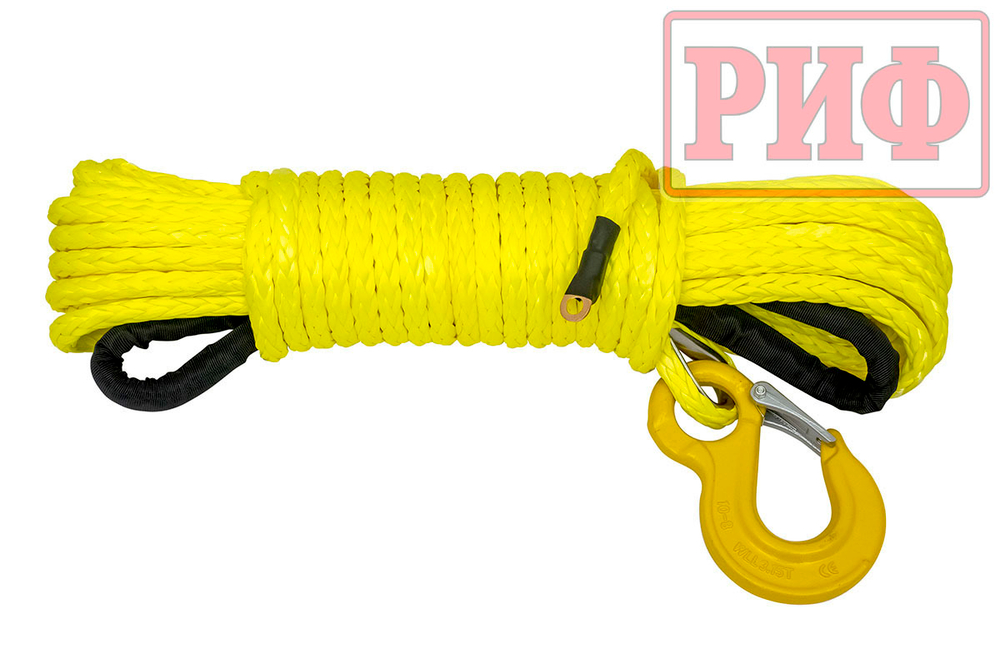Трос для лебёдки синтетический 12 мм/23 м (готовый) РИФ
