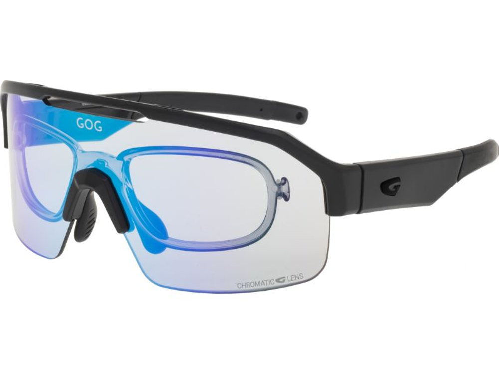 Спортивные очки с диоптриями GOG Thor C / Matt Black / Photochromic Blue Lens