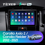 Teyes SPRO Plus 9" для Toyota Corolla Axio, Fielder 2012-2021
